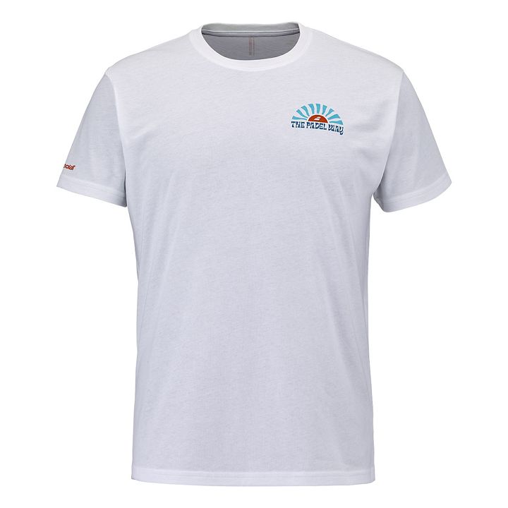 Babolat Padel Performance Cotton Tee White